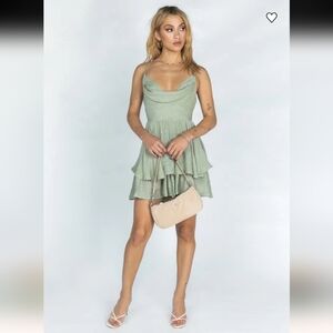 Princess Polly Jude Romper - Sage NWT